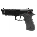 Страйкбольный пистолет WE M92 Hex cut black gas HOPUP 6mm full metal GBB 25BBs